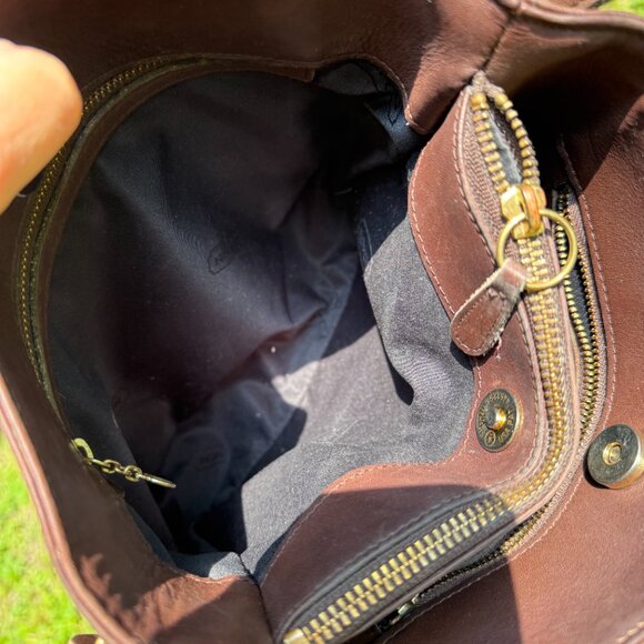 Vintage Coach Equestrian Slim Bucket Bag 9806 Mahogany - Picture 13 of 14